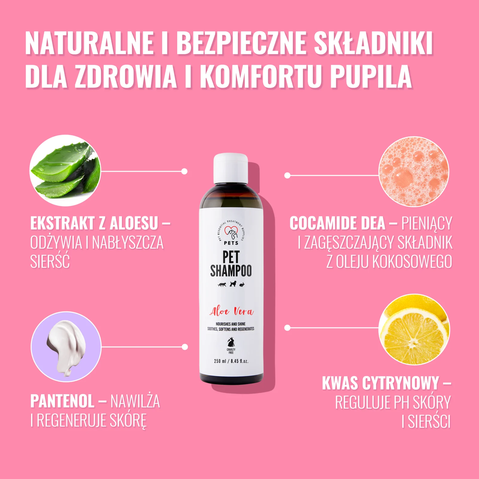 4 Specjalistyczne Szampony – Zestaw PETS - Image 2
