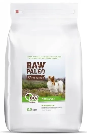 4T VetExpert Raw Paleo Mini Size Adult 1 kg NA WAGĘ - Image 2