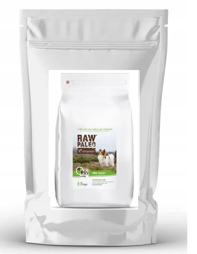 4T VetExpert Raw Paleo Mini Size Adult 1 kg NA WAGĘ