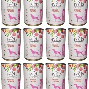 4Vets Natural Dog Diabetes Obesity 12 x 400 g
