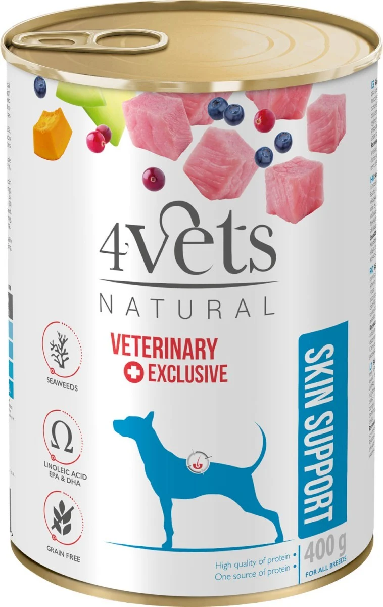 4VETS NATURAL – SKIN SUPPORT DOG 400 G