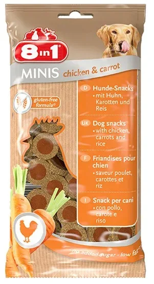 8in1 Minis Chicken & Carrot 100g