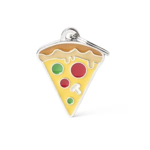Adres贸wka dla psa lub kota z grawerem Pizza