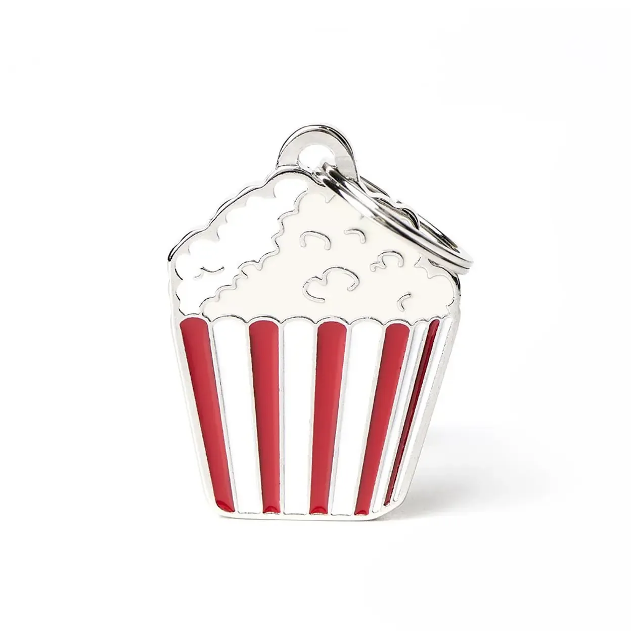 Adres贸wka dla psa lub kota z grawerem Popcorn