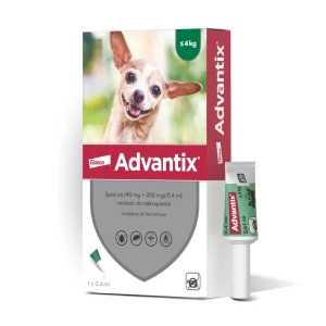 ADVANTIX SPOT ON 0,4ML x 1 pipeta pies do 4kg