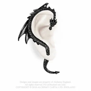 ALCHEMY Nausznica smoczy powab czarna (Dragon’s Lure)