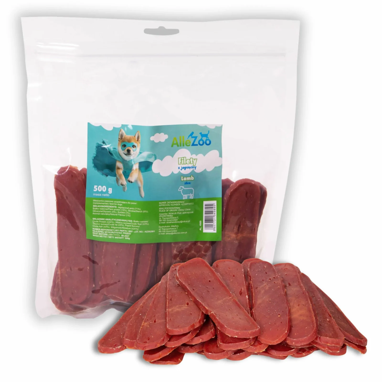 ALLEZOO Filet z Jagnięciny miękki 500g