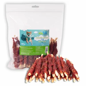 ALLEZOO Pałeczki owinięte Kaczką 500g