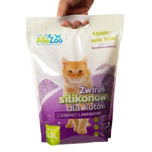 ALLEZOO Żwirek silikonowy Compact Lawenda 3,8L