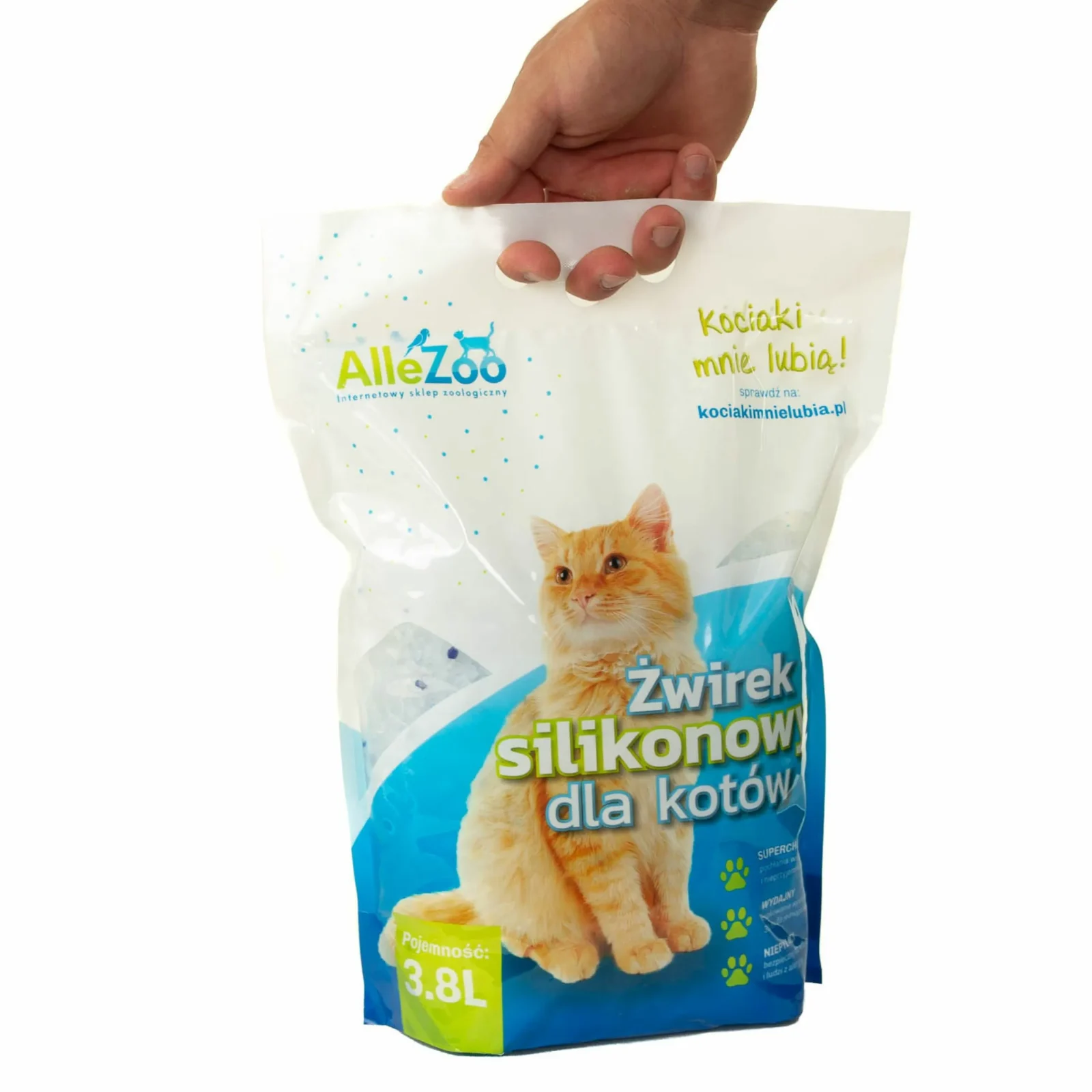 ALLEZOO Żwirek silikonowy Naturalny 3,8L
