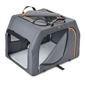 Aluminiowy transporter dla psa, składany – Hunter – rozmiar S – 61 × 46 × 43 cm