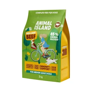 ANIMAL ISLAND Adult Medium Wołowina