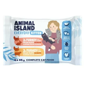 ANIMAL ISLAND Everyday Kitten Mix Smaków w rosole 4x85g