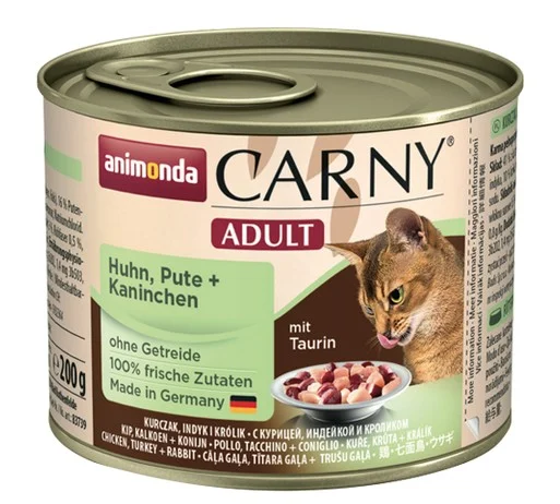 Animonda Carny Adult Kurczak + Indyk + Królik puszka 200g - Image 2