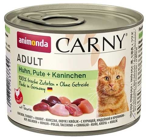 Animonda Carny Adult Kurczak + Indyk + Królik puszka 200g