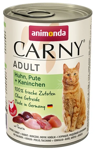 Animonda Carny Adult Kurczak + Indyk + Królik puszka 400g