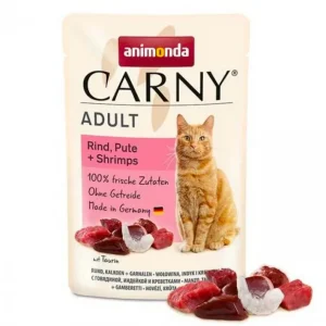 ANIMONDA Carny Adult Wołowina, indyk, krewetka 85g