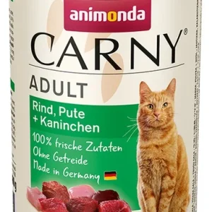Animonda Carny Adult Wołowina + Indyk + Królik puszka 400g