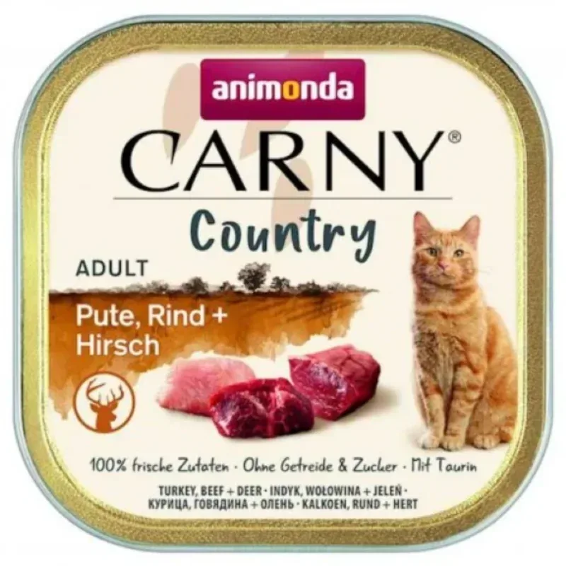 ANIMONDA Carny Country Adult Indyk, Wołowina i Jeleń 100g