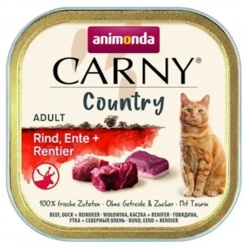 ANIMONDA Carny Country Adult Wołowina, Kaczka i Renifer 100g
