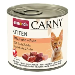 ANIMONDA Carny Kitten Cielęcina, Kurczak i Indyk 200g