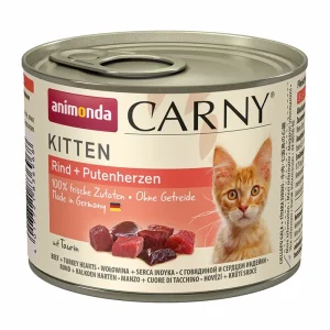 ANIMONDA Carny Kitten Wołowina i Serca indycze 200g