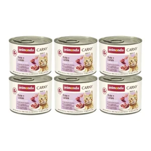 ANIMONDA Cat Carny Adult smak: indyk, jagnięcina 6x200g