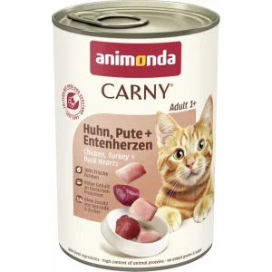 ANIMONDA Cat Carny Adult smak: kurczak, indyk i serca kaczki 400g