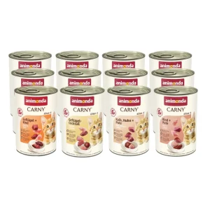 ANIMONDA Cat Carny Kitten mix 4 smaków 12x400g