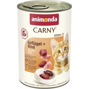 ANIMONDA Cat Carny Kitten smak: wołowina, drób 400g