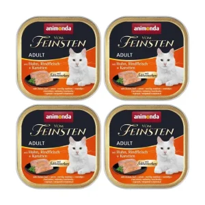 ANIMONDA Cat Vom Feinsten adult Adult z nadzieniem: Kurczak, wołowina i marchewka 32x100g SUPER CENA