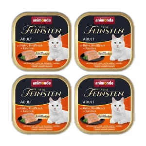 ANIMONDA Cat Vom Feinsten adult Adult z nadzieniem: Kurczak, wołowina i marchewka 6x100g