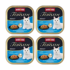 ANIMONDA Cat Vom Feinsten adult NoGrain Łosoś w sosie ziołowym 32x100g SUPER CENA