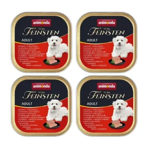 ANIMONDA Dog Vom Feinsten Adult smak: wołowina i serca indyka 22x150g