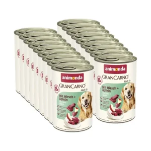 ANIMONDA GranCarno Adult Dog smak: Jeleń i jabłko 18x400g