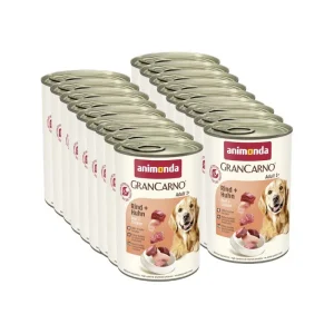 ANIMONDA GranCarno Adult Dog smak: Wołowina + kurczak 18x400g