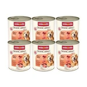 ANIMONDA GranCarno Adult Dog smak: Wołowina + kurczak 6 x 800g