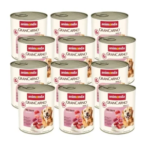 ANIMONDA GranCarno Adult Dog smak: z sercami 12x 800g