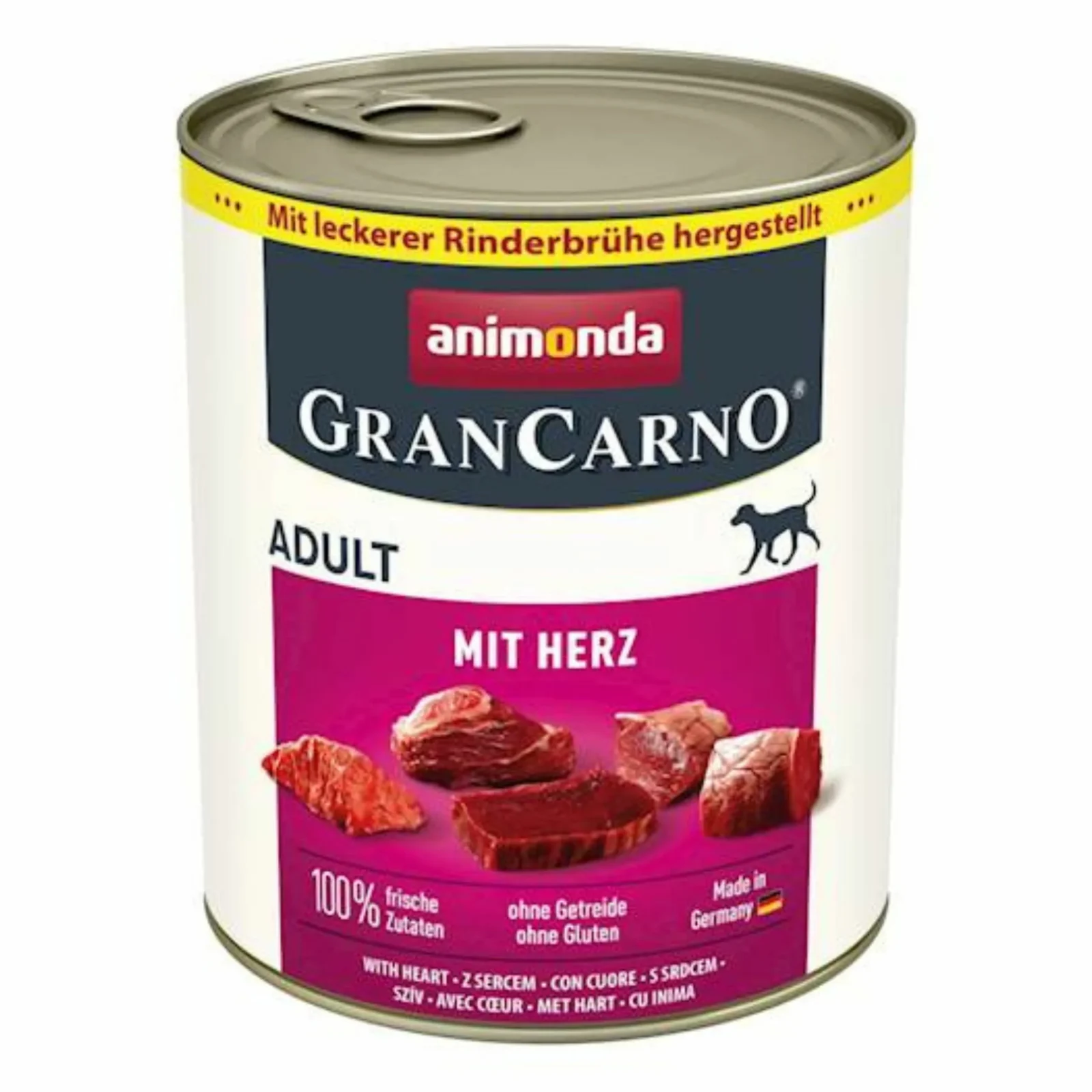 ANIMONDA GranCarno ADULT serca z bulionem 800g