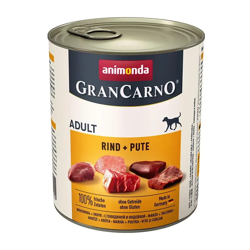 ANIMONDA GranCarno Adult Wołowina i Indyk 800g