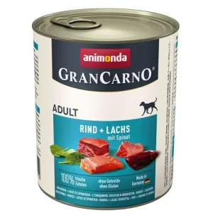 ANIMONDA GranCarno Adult Wołowina, Łosoś i szpinak 800g