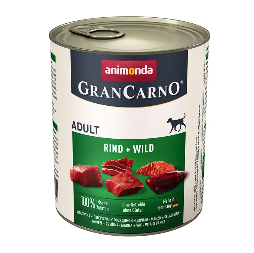 ANIMONDA GranCarno Adult Wołowina z Dziczyzną 800g