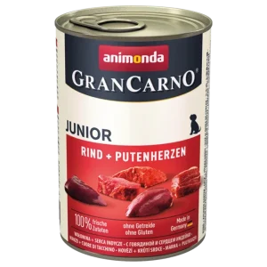 ANIMONDA GranCarno JUNIOR wołowina i serca indycze 400g