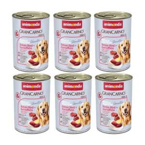 ANIMONDA GranCarno Sensitiv Adult Dog smak: Wołowina, Ziemniaki 6x400g