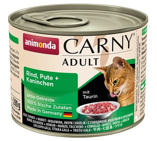 ANIMONDA KOT 200g CARNY WOŁOWINA, INDYK, KRÓLIK puszka /6 - Image 2