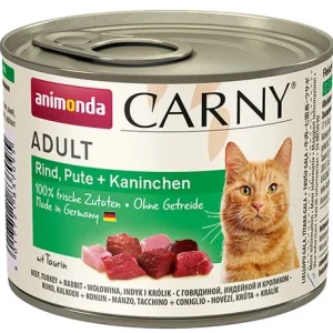 ANIMONDA KOT 200g CARNY WOŁOWINA, INDYK, KRÓLIK puszka /6
