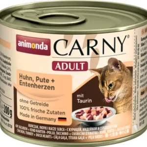 ANIMONDA kot Carny Adult Kurczak, indyk, serca kacze 200g