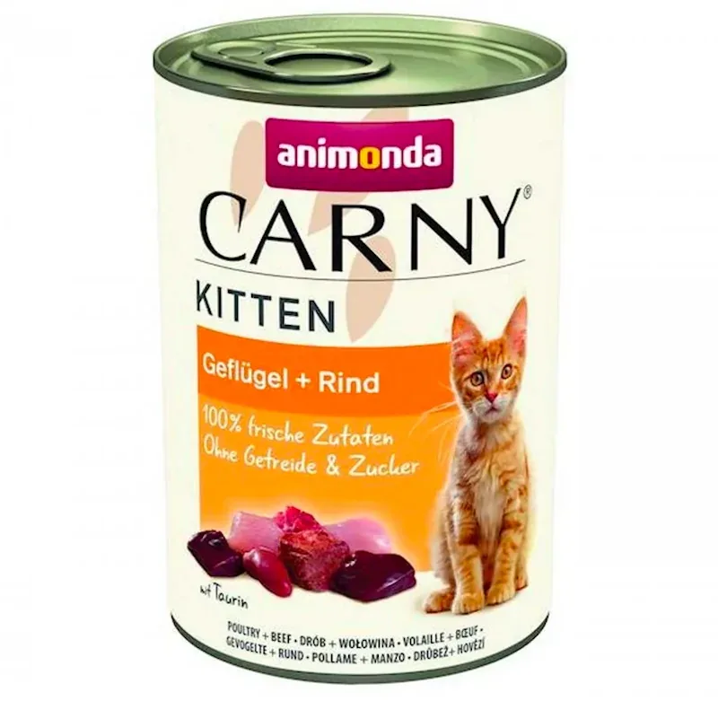 ANIMONDA kot Carny Kitten Wołowina i drób 400g