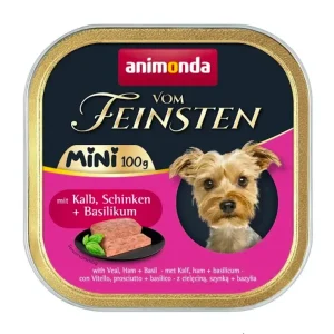 ANIMONDA pies Vom Feinsten Adult Mini Cielęcina, szynka 100g
