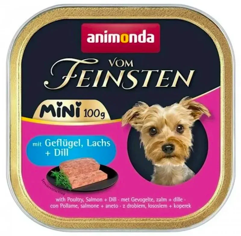 ANIMONDA pies Vom Feinsten Adult Mini Drób, łosoś 100g